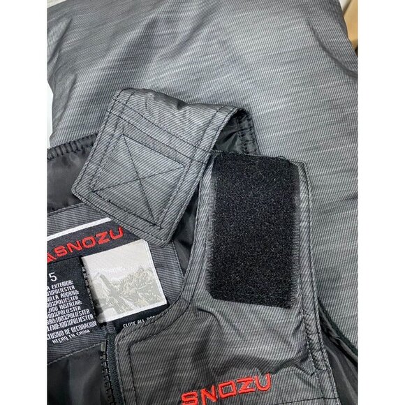 SNOZU Overalls Bibs Winter Snow Ski Pants Kids Boys Size 5 Black Gray Warm - Picture 8 of 9